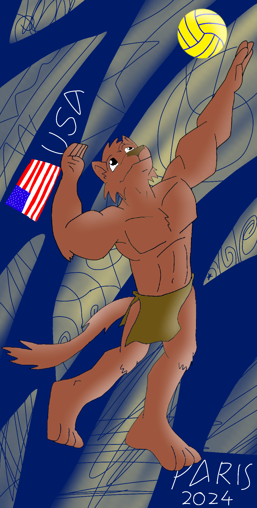 Paris 2024 - Jungle Jake Volleyball
