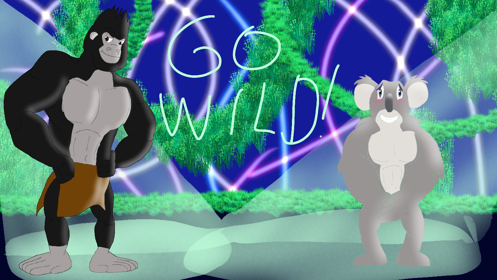 Buster and Johnny go wild!