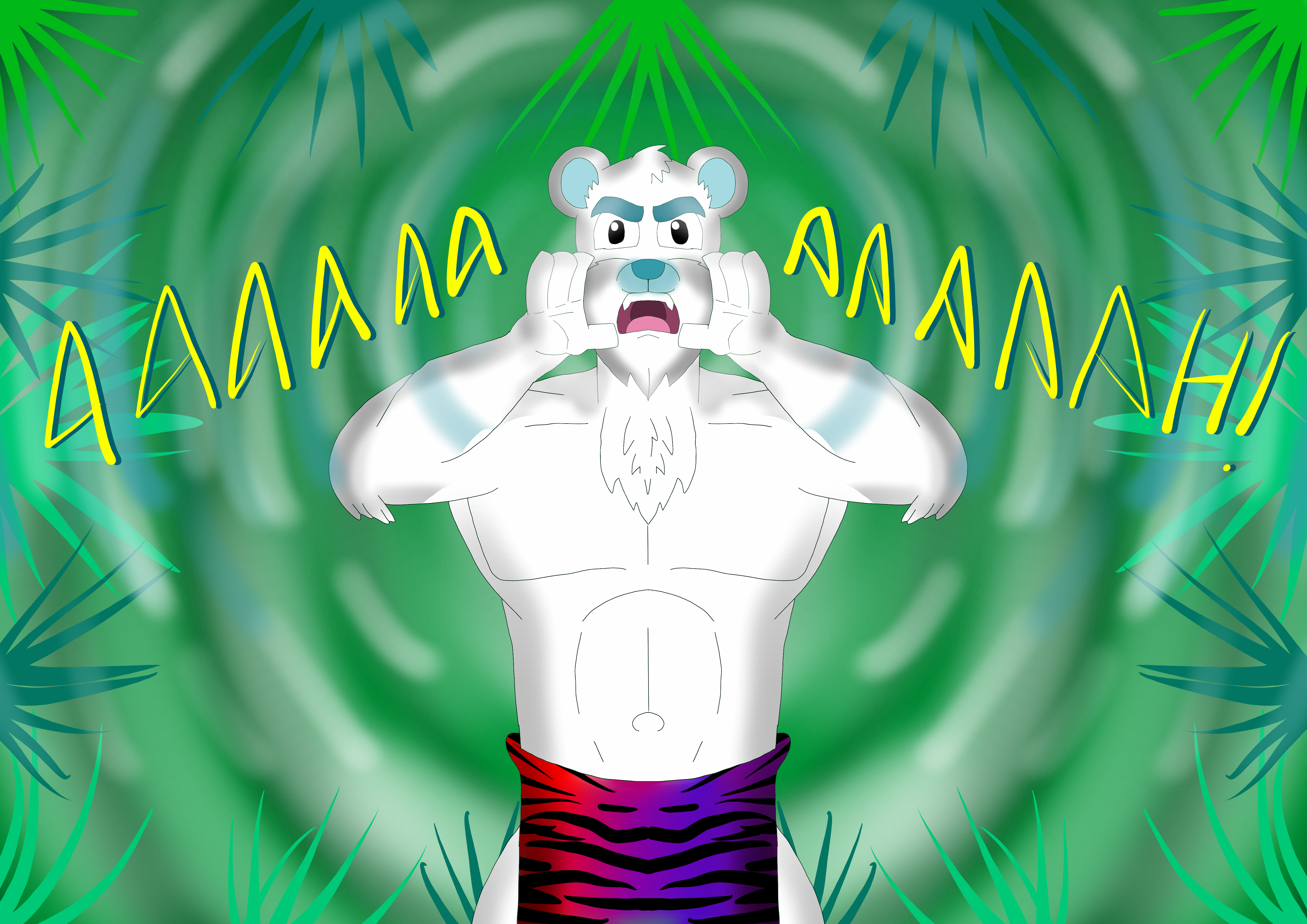 Barnacle of the Jungle Roaring Like Tarzan!