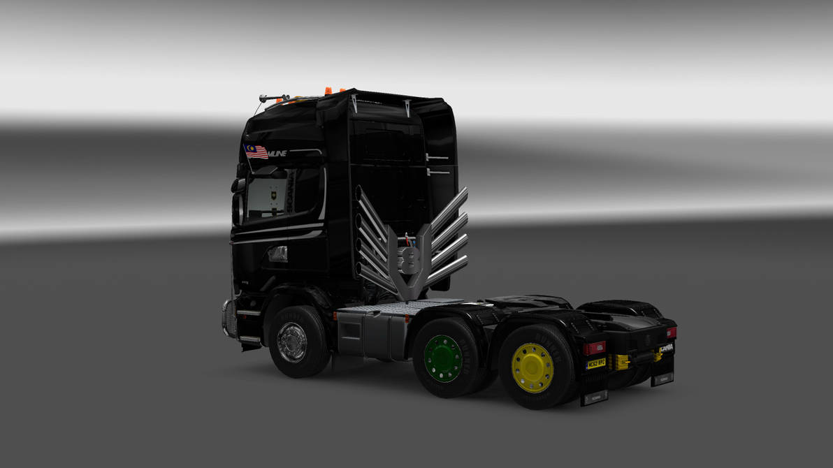Scania Streamline R730 V8 (2015) rear view by Mhaziqrules on DeviantArt