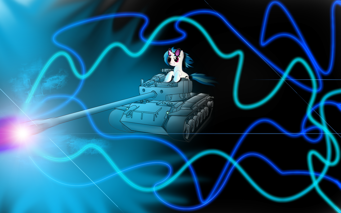 Vinyl Scratch  and T26E4 SuperPershing