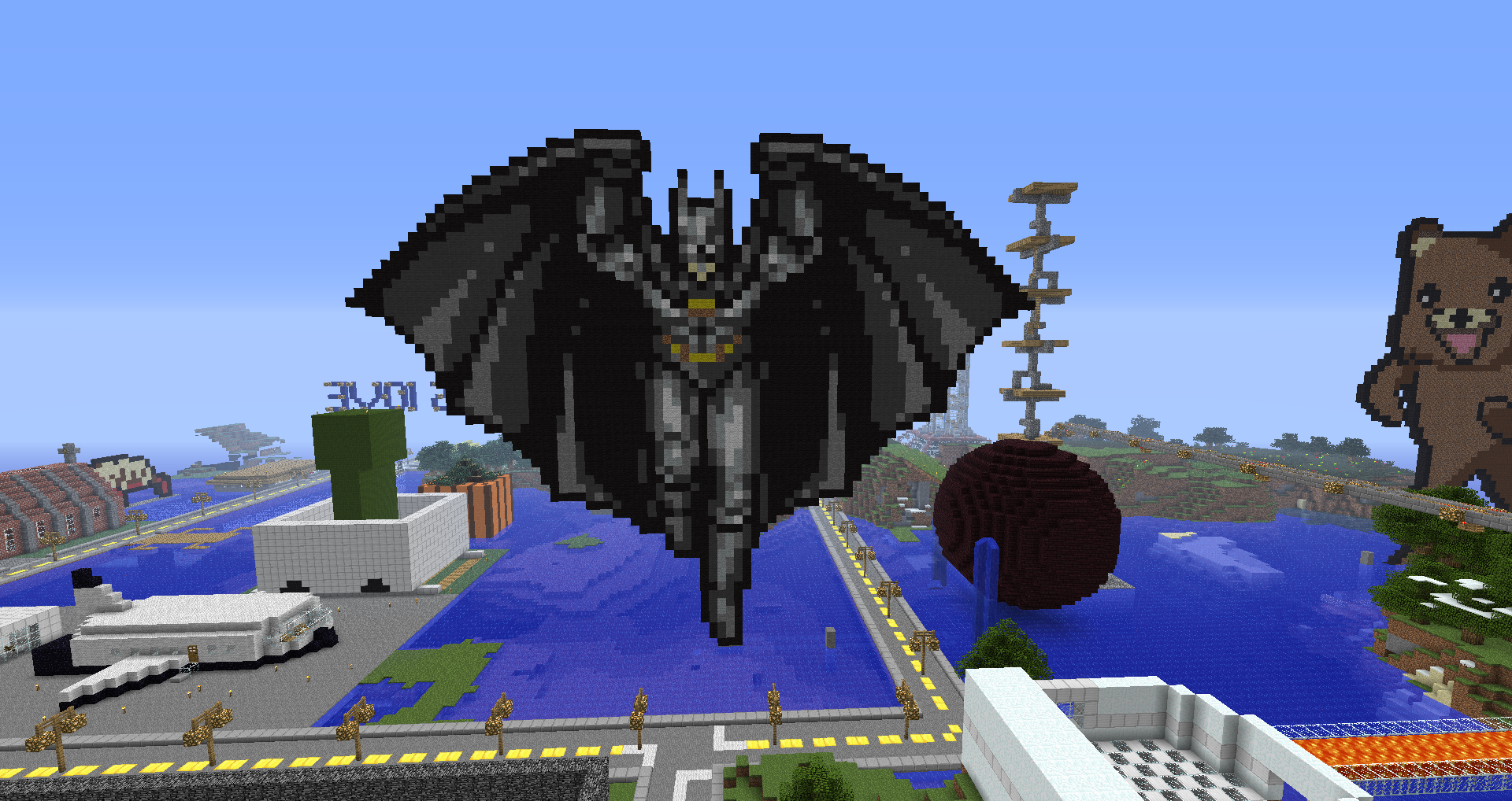 pixel art minecraft batman