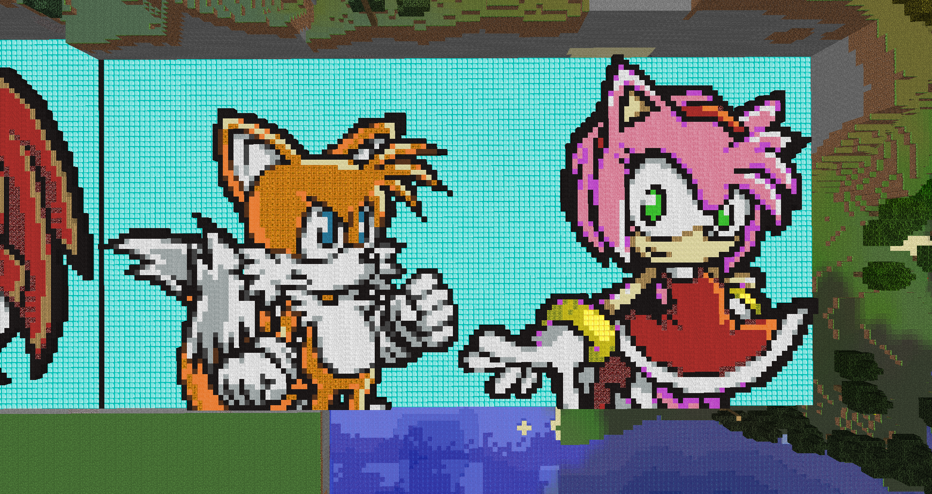 Minecraft Tails And Amy By Luk01 On Deviantart