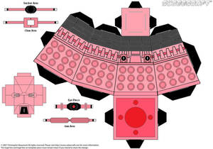 Pink Dalek Cubeecraft