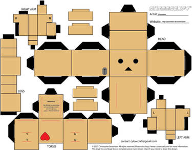 Danbo Heart Cubeecraft