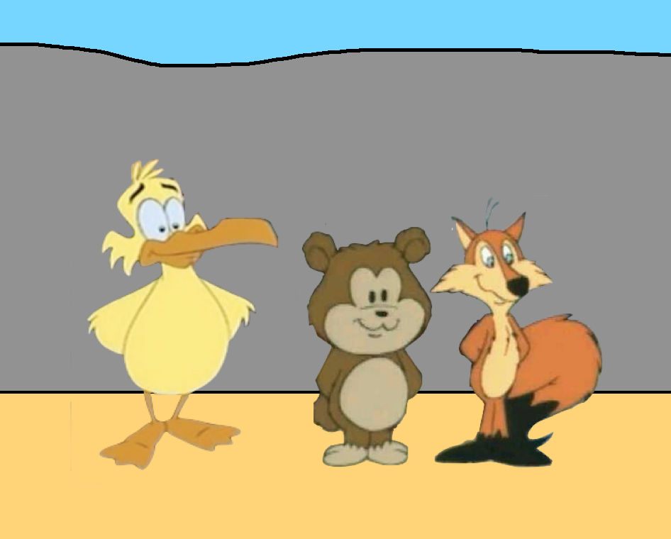 Pagui, Buttons and Rusty by AlexTheBlueFox2002 on DeviantArt
