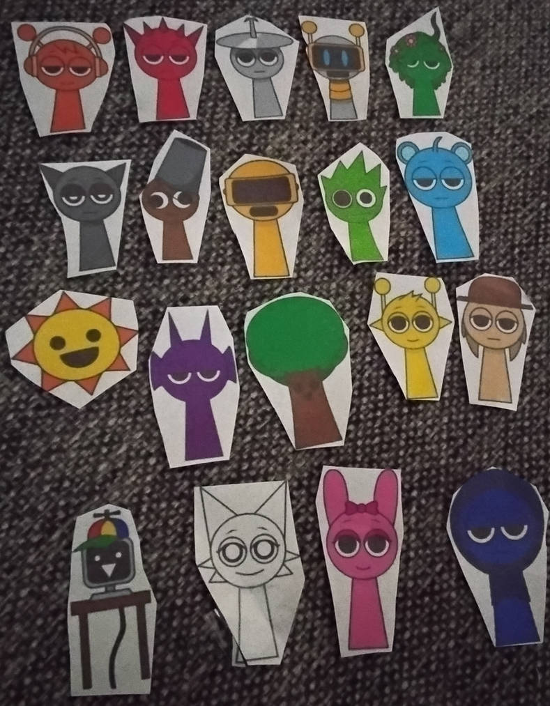 Sprunki Paper CutOuts by WindowsFan2019 on DeviantArt
