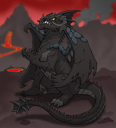 mean black dragon