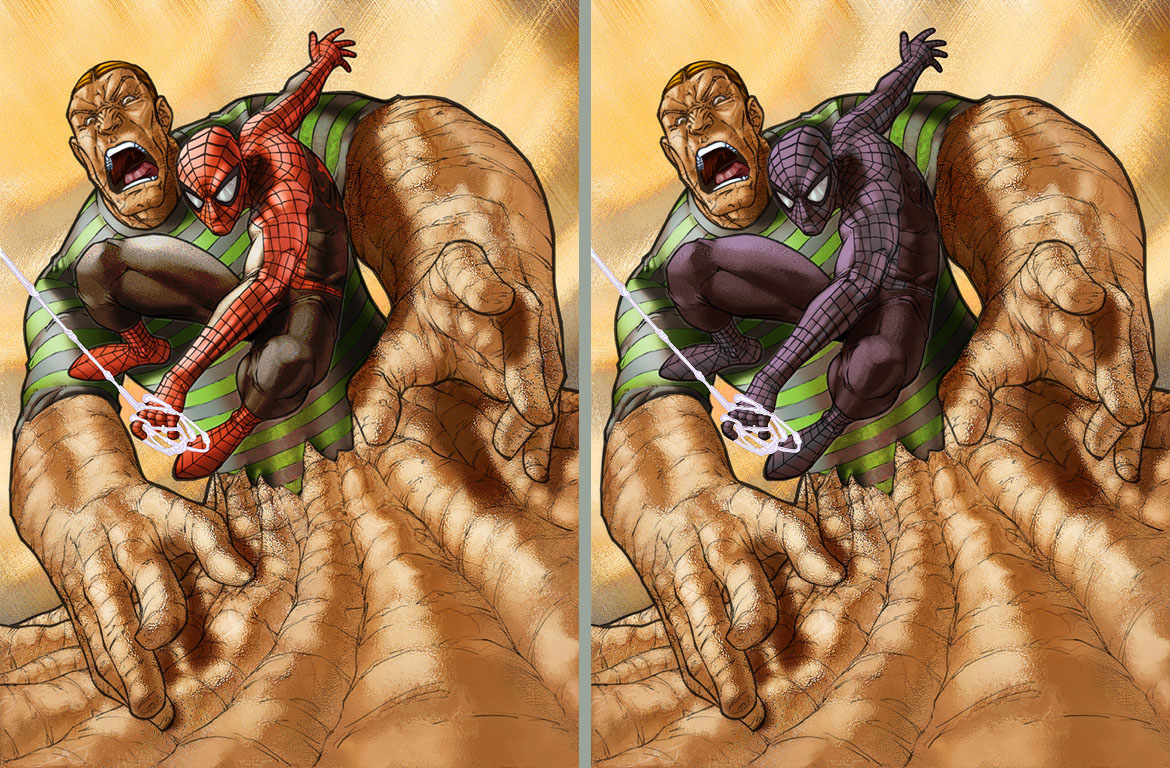 Spidey get away from Sandman