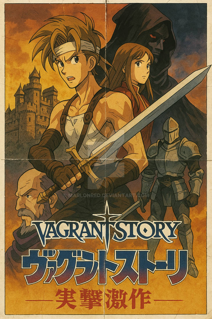 Retro Anime Game Poster by marlonred on DeviantArt