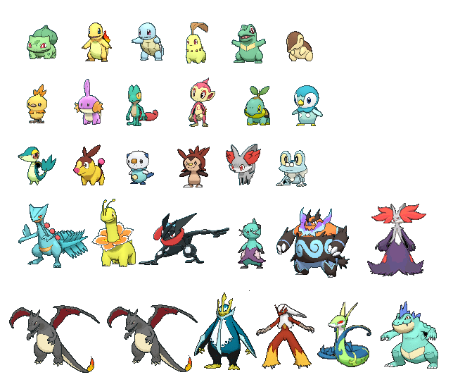 Pokemon XY/ORAS - Shiny Starters OTA : OPEN by SkullGruntZero on DeviantArt