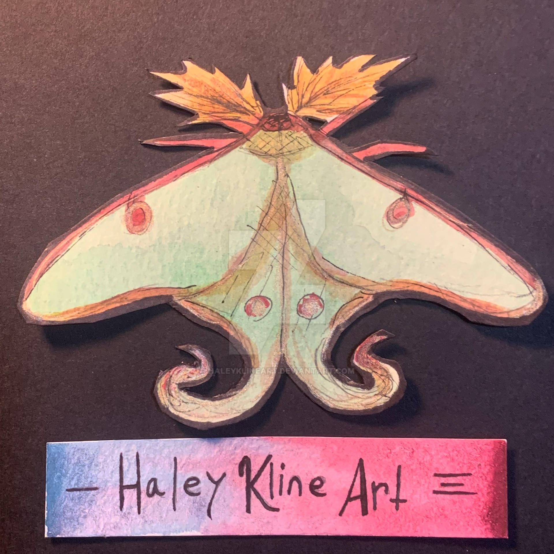 Luna Moth Ransom Note LUNA MOTH by HaleyKlineArt on DeviantArt