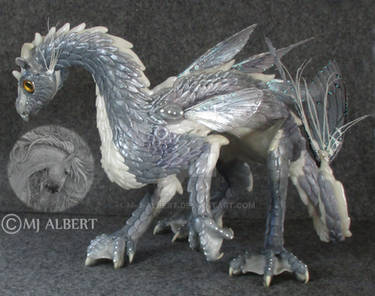OOAK Water Dragon Art Doll