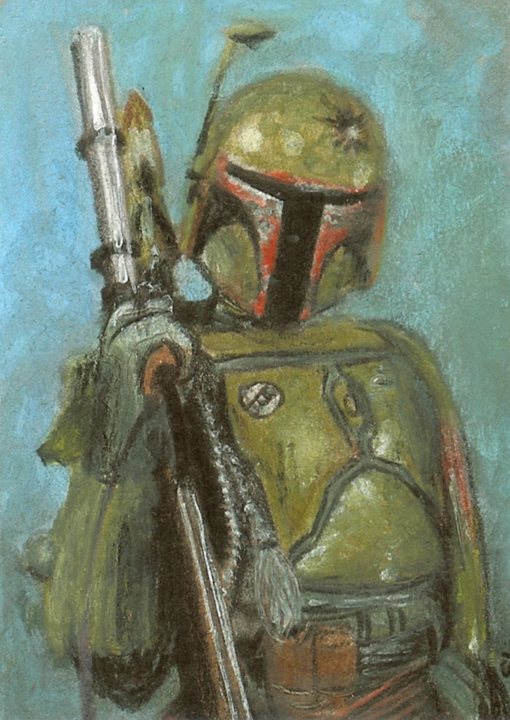 boba fett sketch card