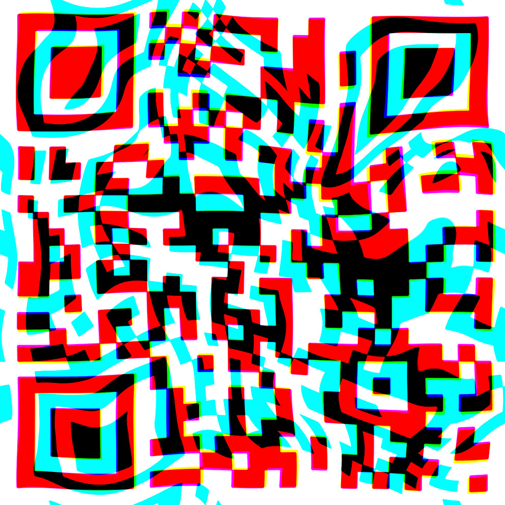 Qr code  psychedelic