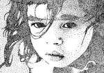 Clara's Stare - Stipple by Kazeyoubi