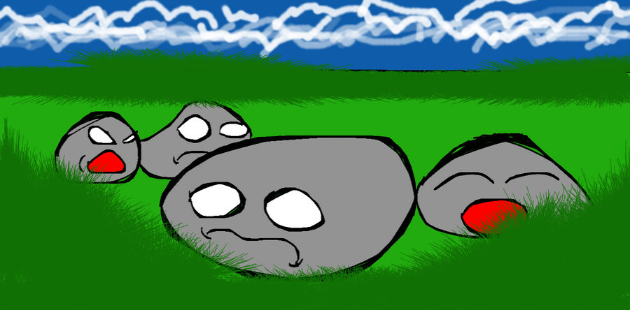 Grumpy Rocks by NerdyBearStudios on DeviantArt