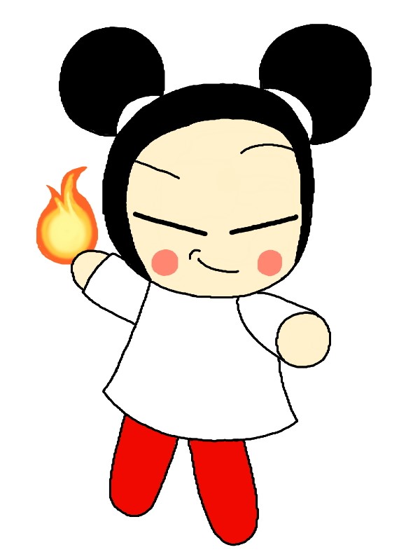 Fire Flower Week - Fire Pucca by rabbidlover01 on DeviantArt