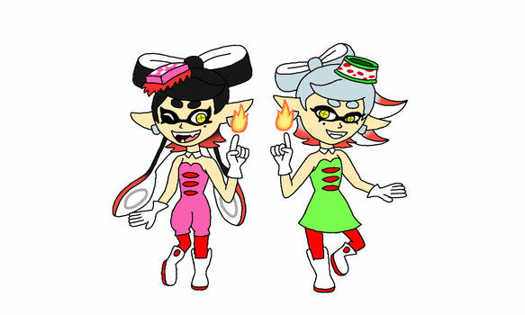 Fire Flower Week - Fire Callie and Fire Marie