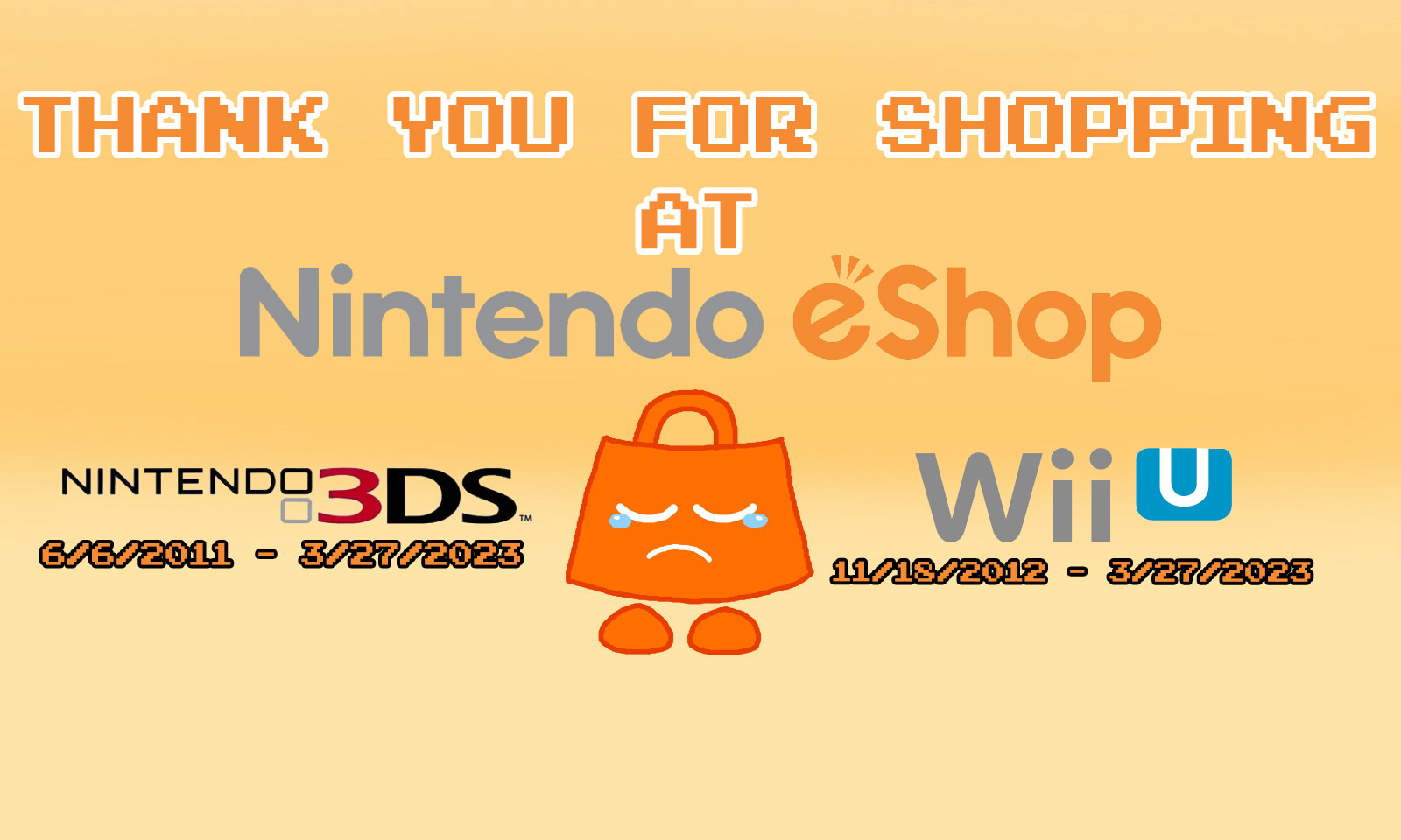 In memory of the 3DS and Wii U eShop by rabbidlover01 on DeviantArt