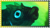 Diamond-Eyed Fish Stamp (Ava's Demon) by merpyfrost