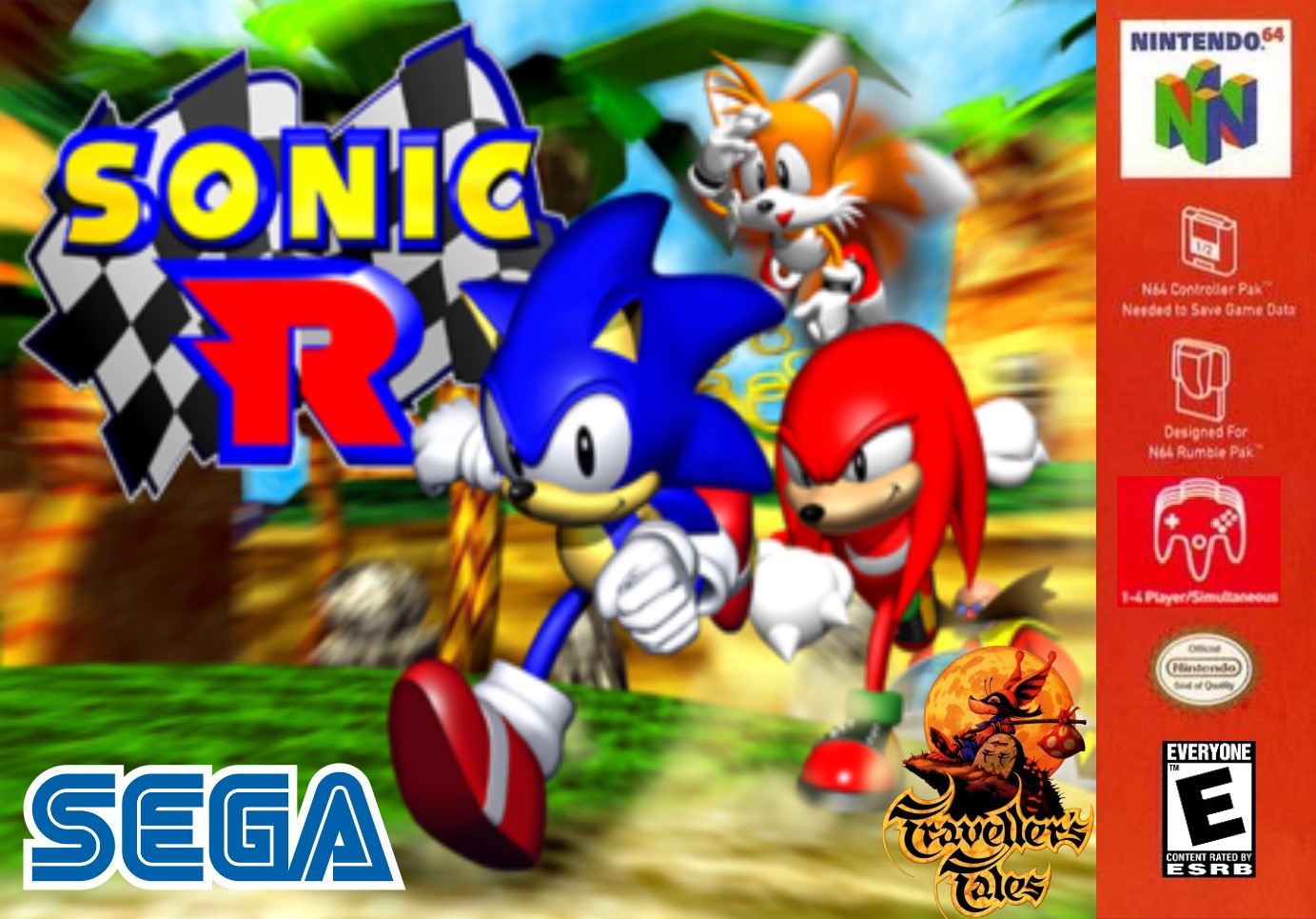 Sonic R Hud Sonic R N64 Box Art by DiamondJeff03031996 on DeviantArt