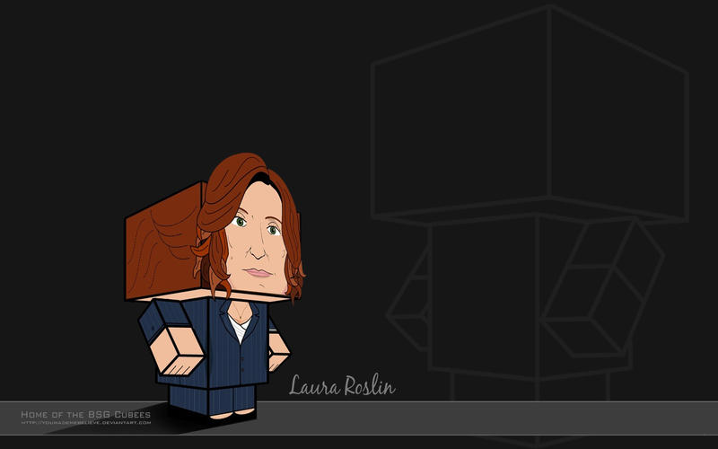 Laura Roslin Pinstripe 2 Wallp