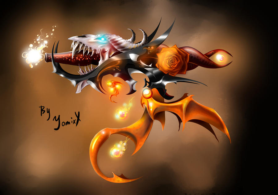Fantasy Rifles Deviantart Fantasy Gun by YomixX on DeviantArt