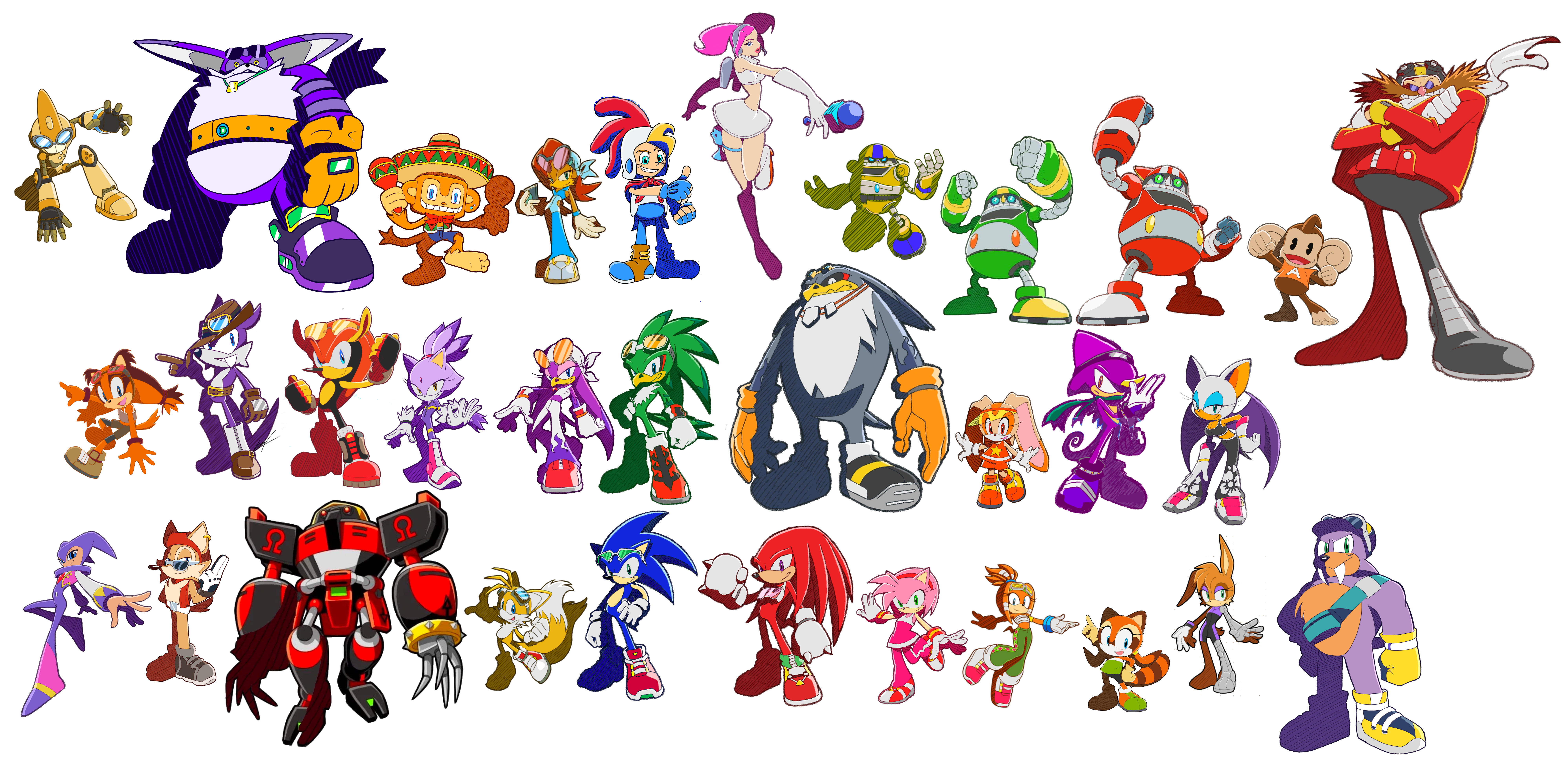 Sonic Riders Characters by 1Kenshin2012 on DeviantArt
