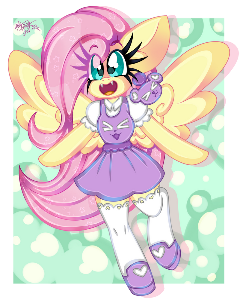 Flutterdaisy Happy Fluttershy by LadyLullabyStar on DeviantArt