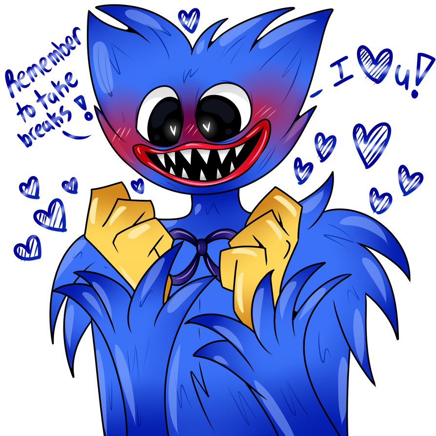 Huggy encourages you by LadyLullabyStar on DeviantArt