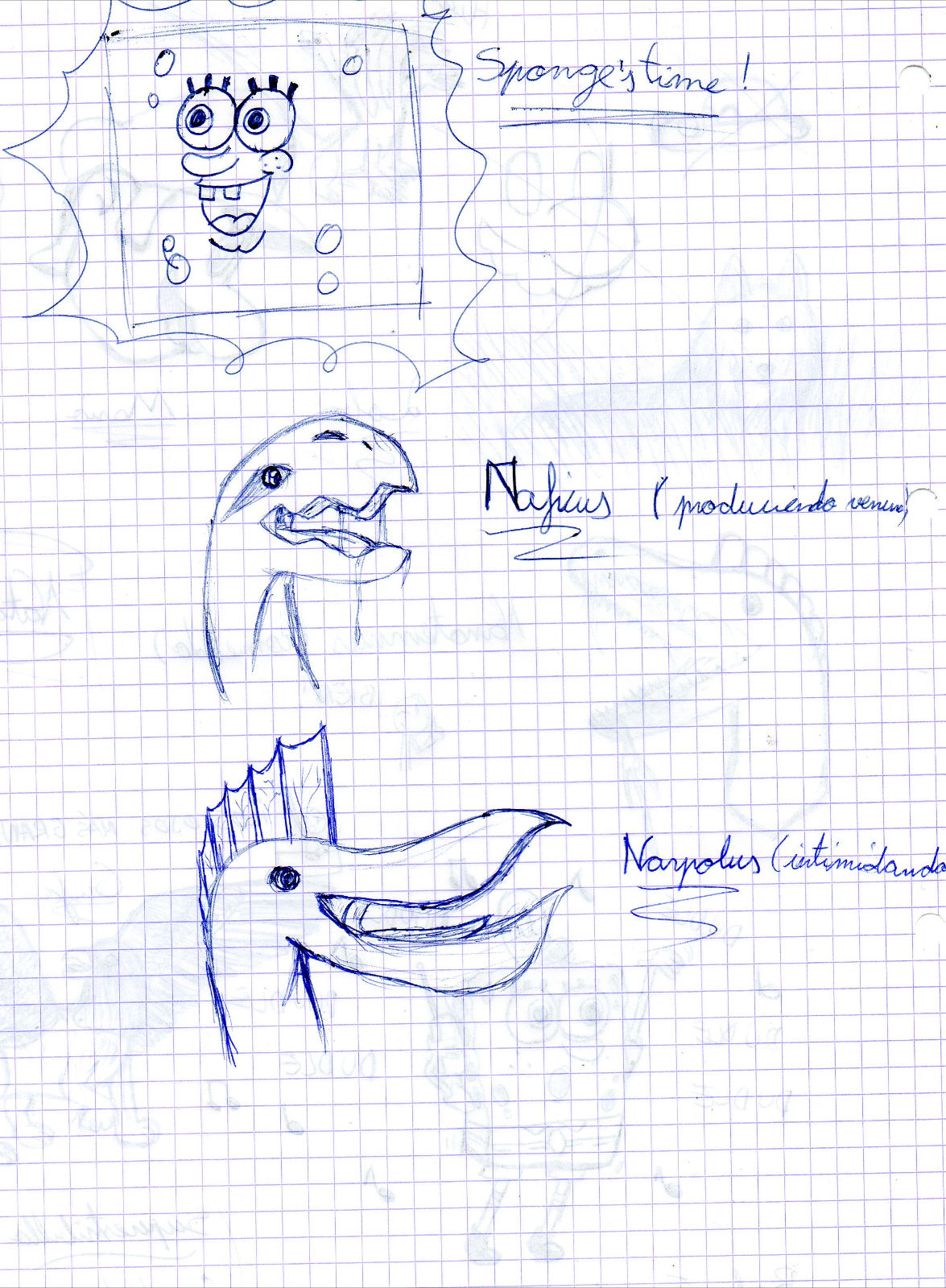 Naficus,Narpolus and Spongebob