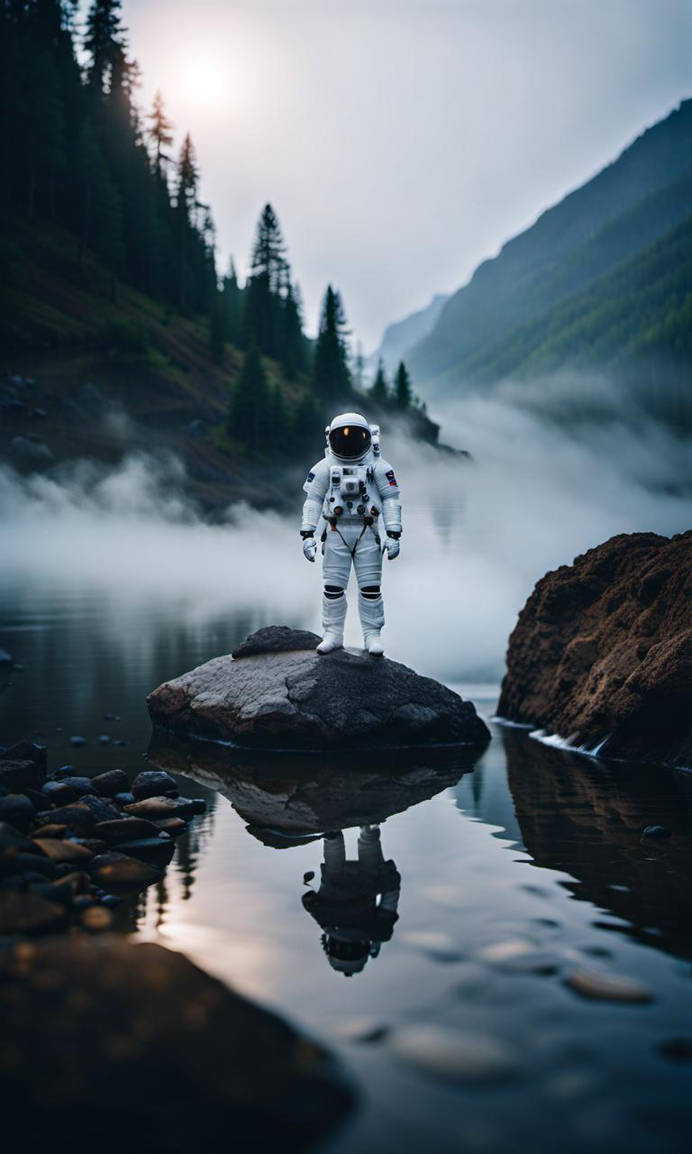 Spaceman Stand Fog Water Stone by whitefogstone on DeviantArt