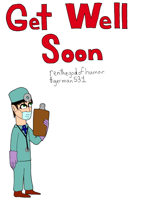 Get Well Soon Card (for PrincessRapunzelOnYouTube)