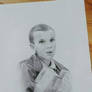 Eleven - Stranger Things - pencil drawing