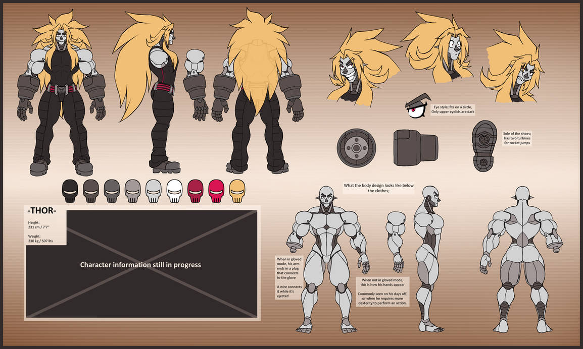 Thor Refrence -THOR- Profile / Reference Sheet by ROBOY-THOR on DeviantArt