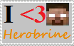 I Heart Herobrine stamp