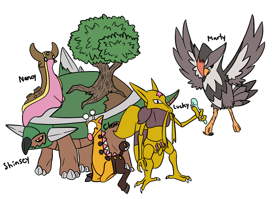 Pokemon Emerald Randomizer Nuzlocke Team by LordUnnamed on DeviantArt