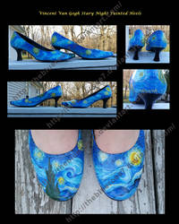 Vincent Van Gogh Starry Night Heels