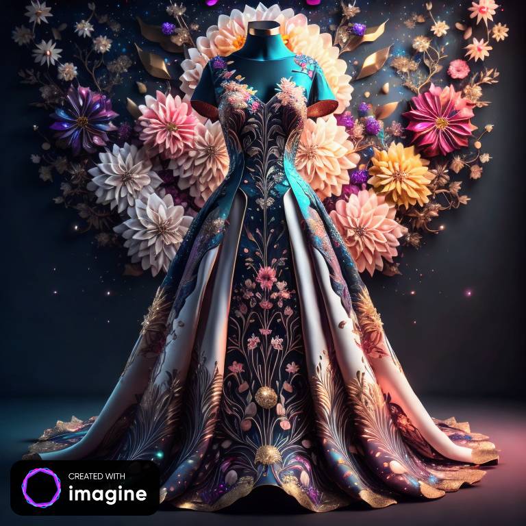 Fantasy floral gown by Diva161 on DeviantArt