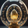 Glass Faberge egg