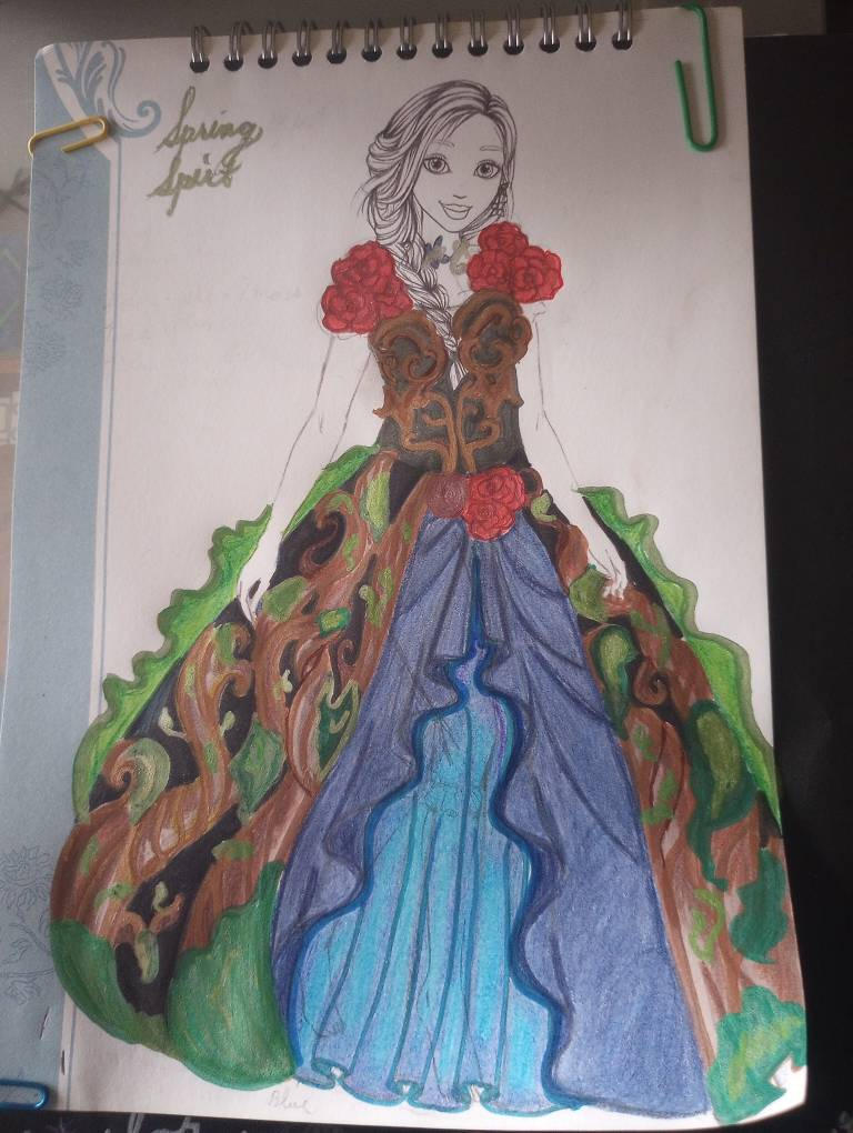 Disney spring spirit dress by Diva161 on DeviantArt