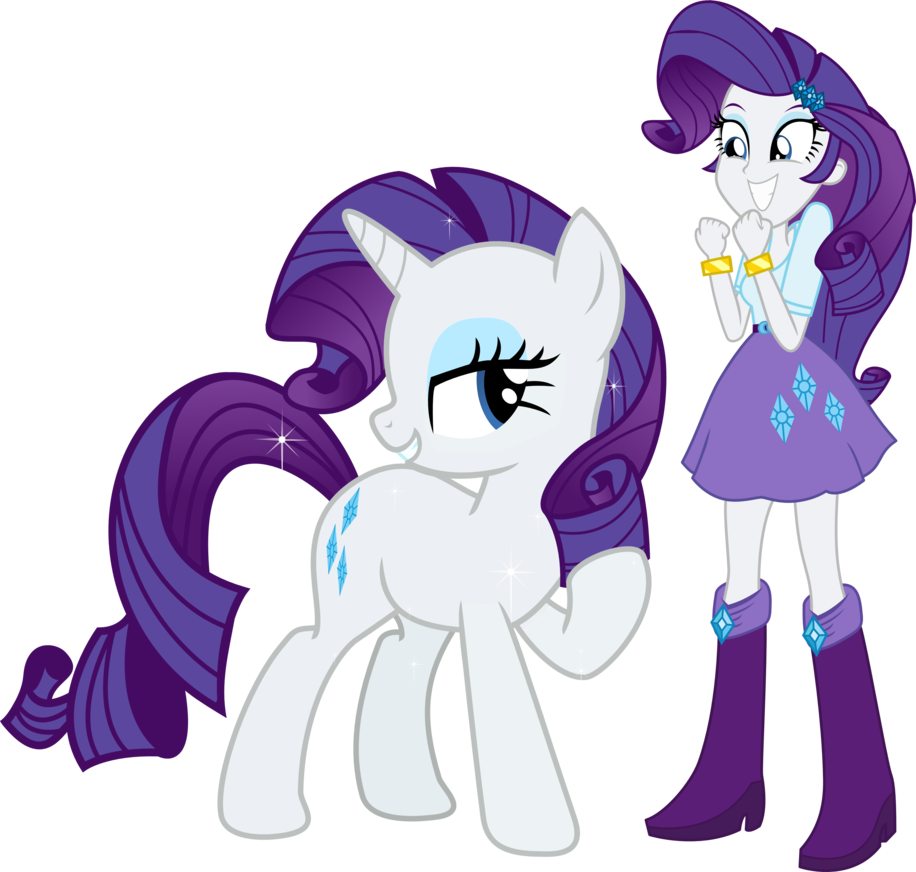 Mlp rarity and eg rarity vector no water mark by GalaxyArtProduction2 ...