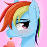 Rainbow Dash - Heart Lollipop