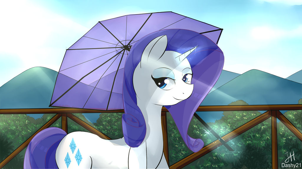 Rarity - Morning Walk by Dashy21