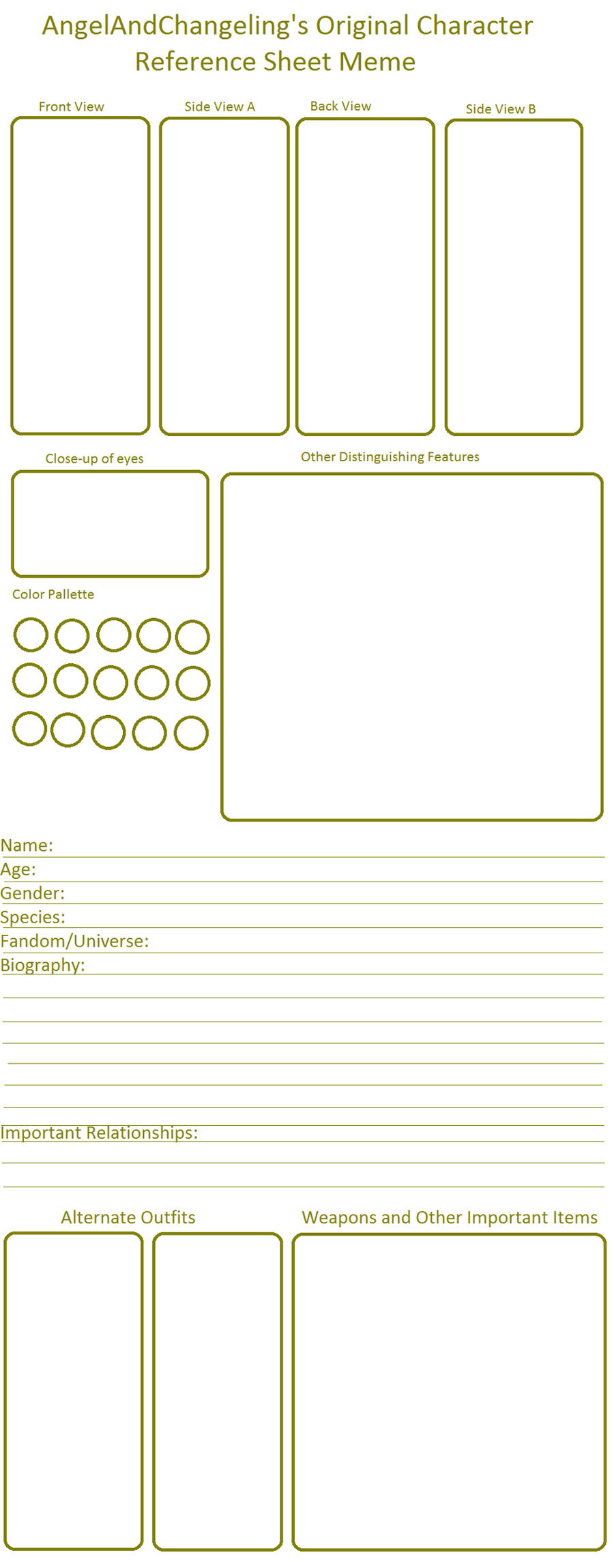 Character Reference Blank By Angelandchangeling On Deviantart