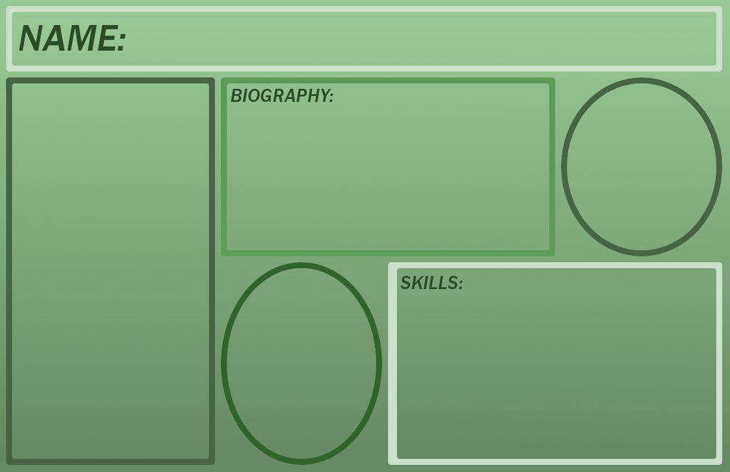 Character Sheet Template