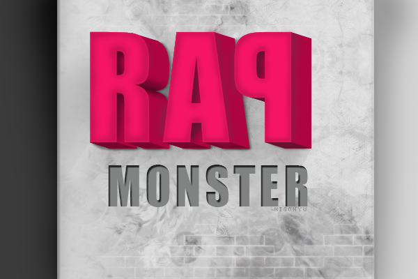 Typography RAP MONSTER