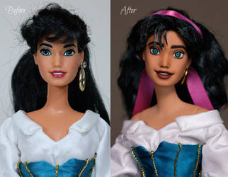 Esmeralda Repainted Doll OOAK