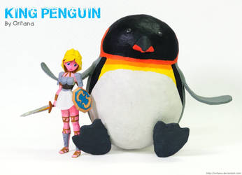 King Penguin Paper Mache